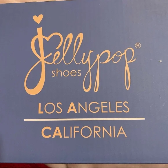 Jellypop SIZE 9 White Pink blue Shoe Box - Picture 6 of 13